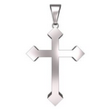 Sterling Silver Cross Pendant, 3/4" X 1.7mm Sterling Silver Cross Pendant, 3/4" X 1.7mm Sterling